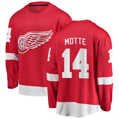 Men's Tyler Motte Detroit Red Wings Home Jersey - Red Breakaway