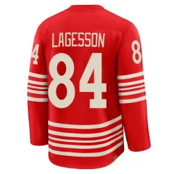 Men's William Lagesson Detroit Red Wings Centennial Jersey - Red Premium