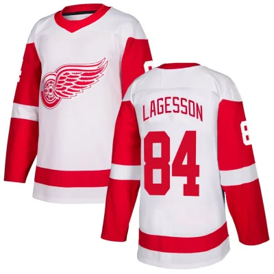 Men's William Lagesson Detroit Red Wings Jersey - White Authentic