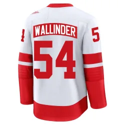 Men's William Wallinder Detroit Red Wings 2025 Stadium Series Jersey - White Premium