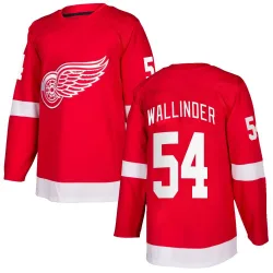 Men's William Wallinder Detroit Red Wings Home Jersey - Red Authentic