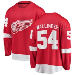 Men's William Wallinder Detroit Red Wings Home Jersey - Red Breakaway