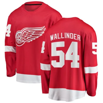 Men's William Wallinder Detroit Red Wings Home Jersey - Red Breakaway