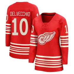 Women's Alex Delvecchio Detroit Red Wings Centennial Jersey - Red Breakaway