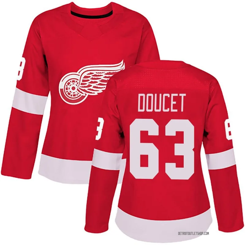 Women's Alexandre Doucet Detroit Red Wings Home Jersey - Red Authentic