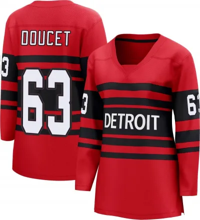 Women's Alexandre Doucet Detroit Red Wings Special Edition 2.0 Jersey - Red Breakaway