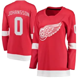Women's Anton Johansson Detroit Red Wings Home Jersey - Red Breakaway