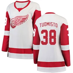 Women's Antti Tuomisto Detroit Red Wings Away Jersey - White Breakaway