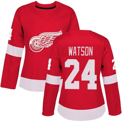 Women's Austin Watson Detroit Red Wings Home Jersey - Red Authentic
