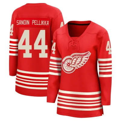 Women's Axel Sandin Pellikka Detroit Red Wings Centennial Jersey - Red Breakaway