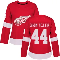 Women's Axel Sandin Pellikka Detroit Red Wings Home Jersey - Red Authentic