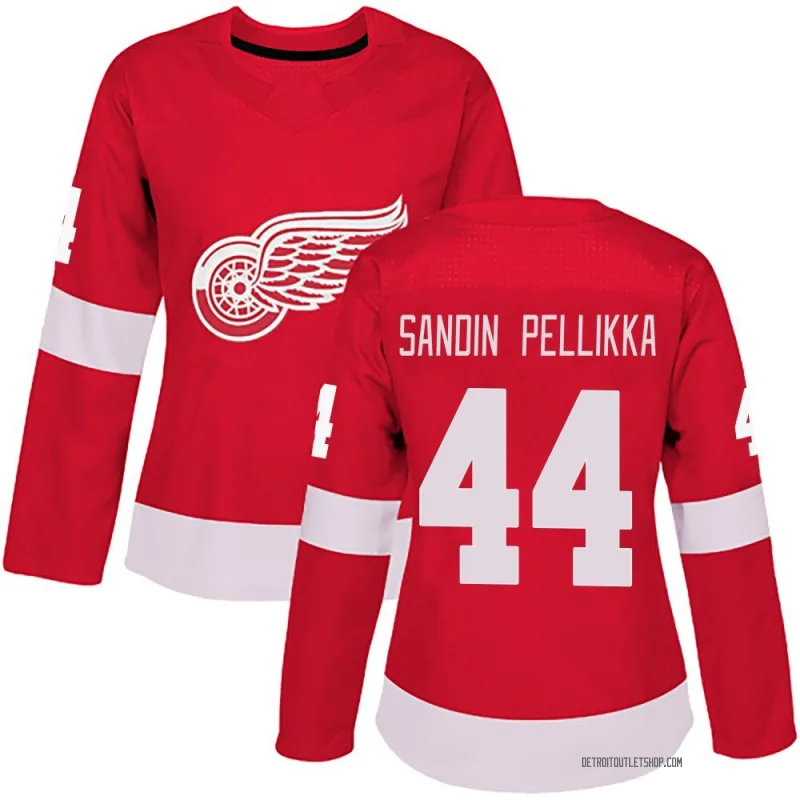 Women's Axel Sandin Pellikka Detroit Red Wings Home Jersey - Red Authentic