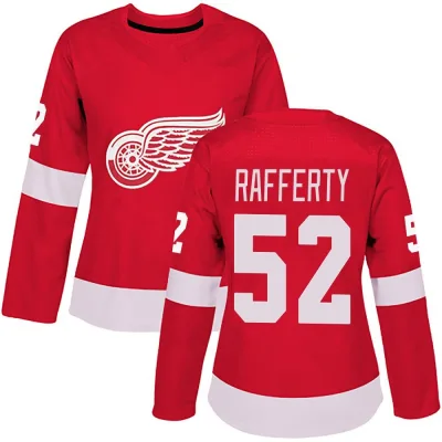 Women's Brogan Rafferty Detroit Red Wings Home Jersey - Red Authentic