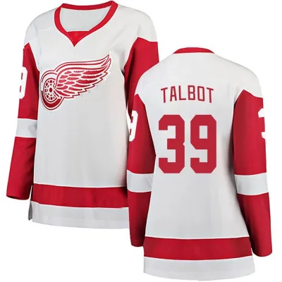 Women's Cam Talbot Detroit Red Wings Away Jersey - White Breakaway