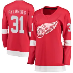 Women's Carter Gylander Detroit Red Wings Home Jersey - Red Breakaway