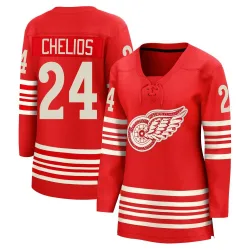 Women's Chris Chelios Detroit Red Wings Centennial Jersey - Red Breakaway