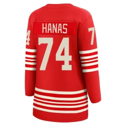 Women's Cross Hanas Detroit Red Wings Centennial Jersey - Red Breakaway