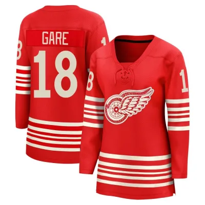 Women's Danny Gare Detroit Red Wings Centennial Jersey - Red Breakaway