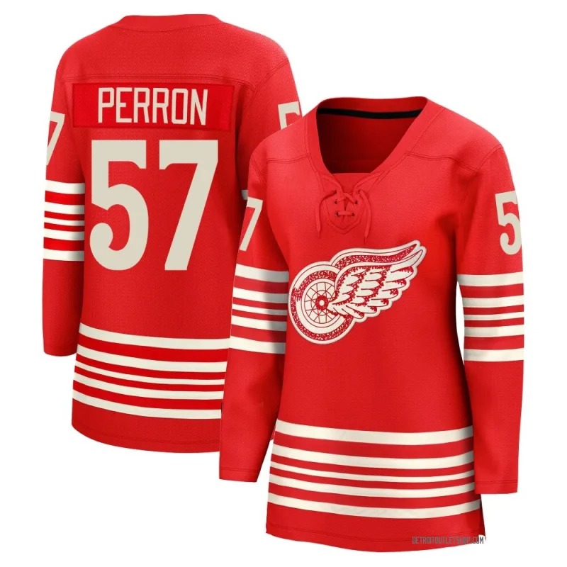 Women's David Perron Detroit Red Wings Centennial Jersey - Red Breakaway
