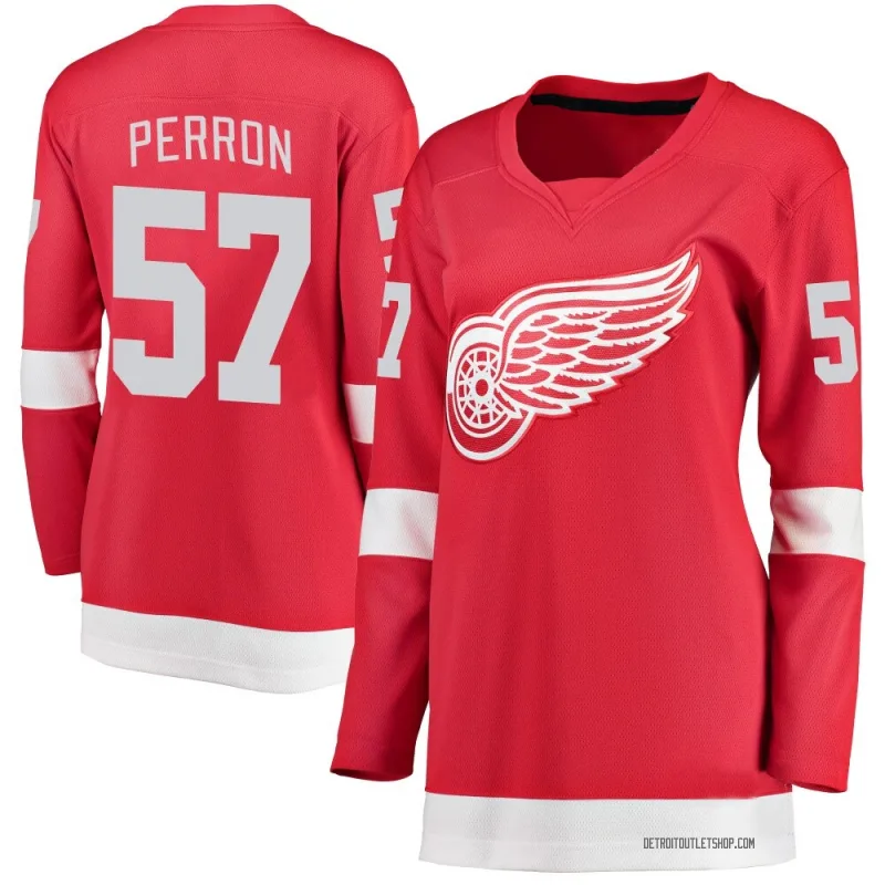 Women's David Perron Detroit Red Wings Home Jersey - Red Breakaway