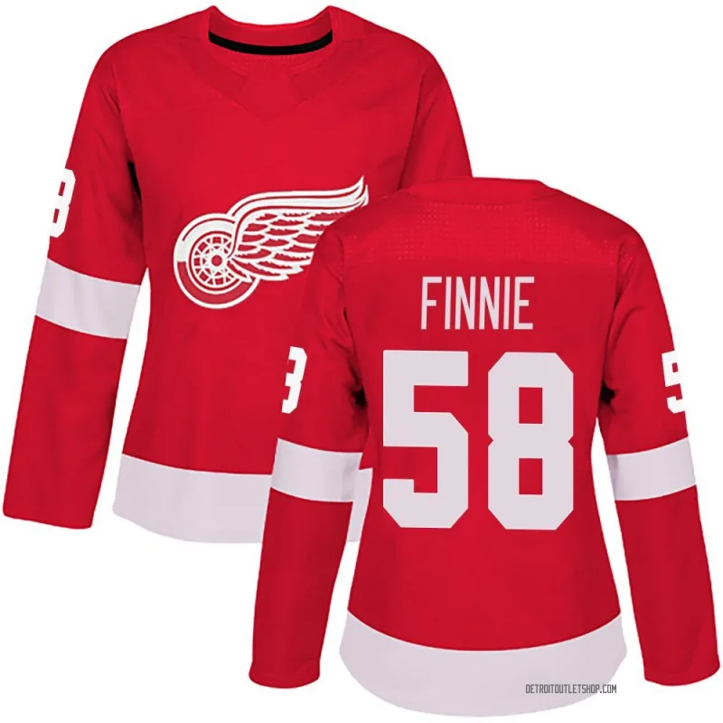 Women's Emmitt Finnie Detroit Red Wings Home Jersey - Red Authentic