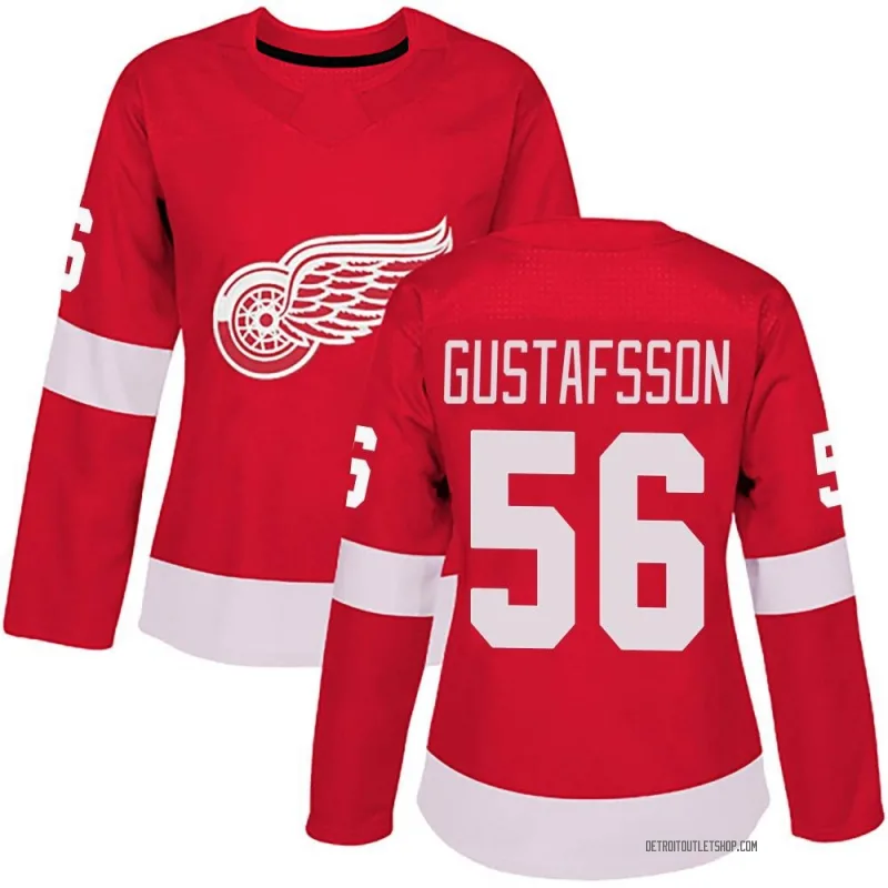 Women's Erik Gustafsson Detroit Red Wings Home Jersey - Red Authentic