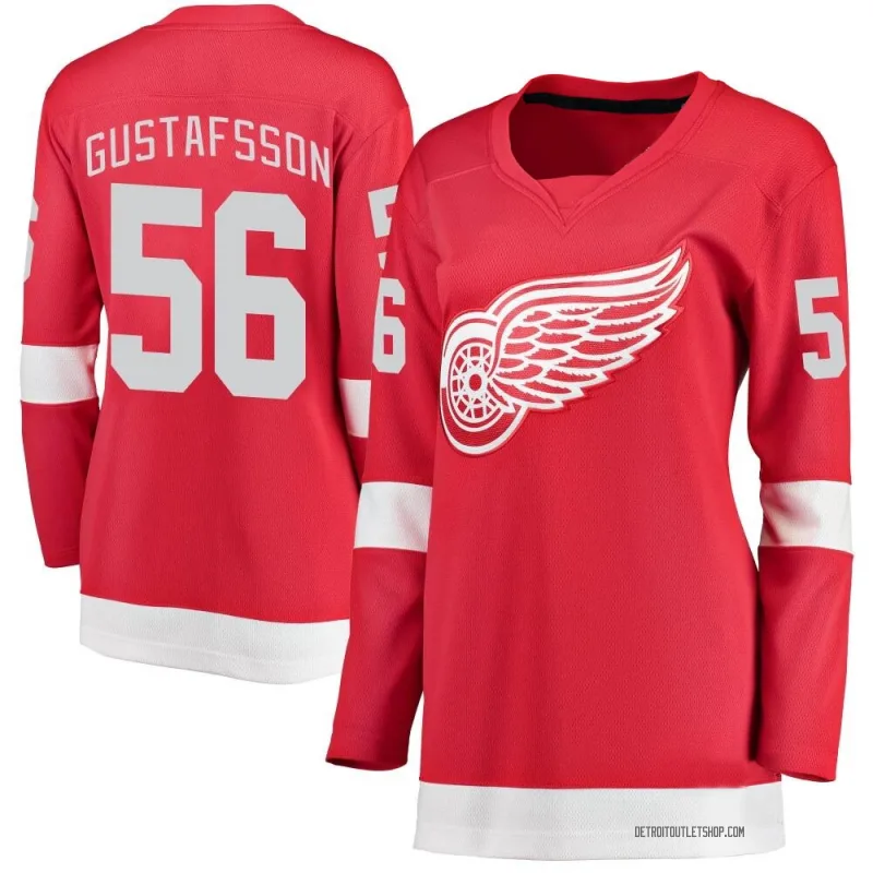 Women's Erik Gustafsson Detroit Red Wings Home Jersey - Red Breakaway