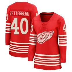 Women's Henrik Zetterberg Detroit Red Wings Centennial Jersey - Red Breakaway