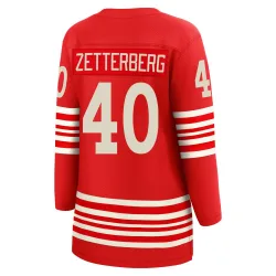 Women's Henrik Zetterberg Detroit Red Wings Centennial Jersey - Red Breakaway