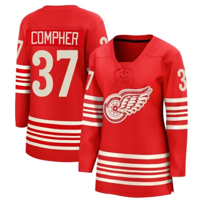 Women's J.T. Compher Detroit Red Wings Centennial Jersey - Red Breakaway