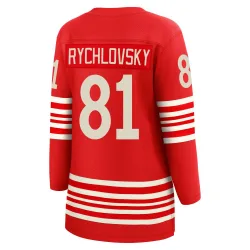 Women's Jakub Rychlovsky Detroit Red Wings Centennial Jersey - Red Breakaway