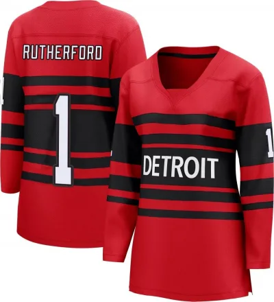 Women's Jim Rutherford Detroit Red Wings Special Edition 2.0 Jersey - Red Breakaway