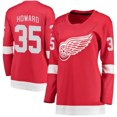 Women's Jimmy Howard Detroit Red Wings Home Jersey - Red Breakaway