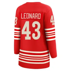 Women's John Leonard Detroit Red Wings Centennial Jersey - Red Breakaway