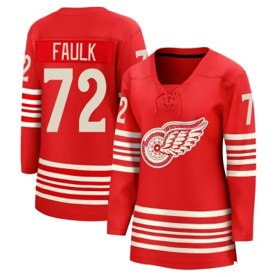 Women's Justin Faulk Detroit Red Wings Centennial Jersey - Red Breakaway