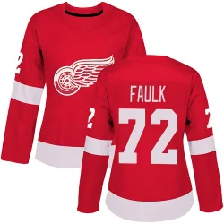 Women's Justin Faulk Detroit Red Wings Home Jersey - Red Authentic