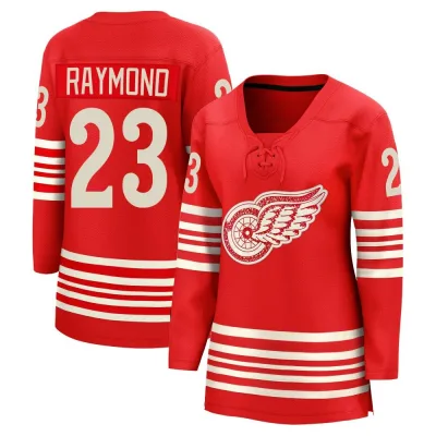 Women's Lucas Raymond Detroit Red Wings Centennial Jersey - Red Breakaway