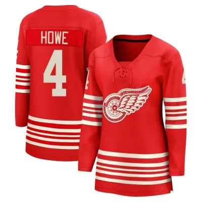 Women's Mark Howe Detroit Red Wings Centennial Jersey - Red Breakaway