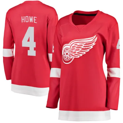 Women's Mark Howe Detroit Red Wings Home Jersey - Red Breakaway