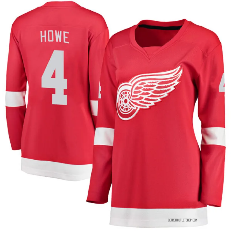 Women's Mark Howe Detroit Red Wings Home Jersey - Red Breakaway