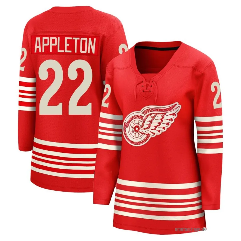 Women's Mason Appleton Detroit Red Wings Centennial Jersey - Red Breakaway