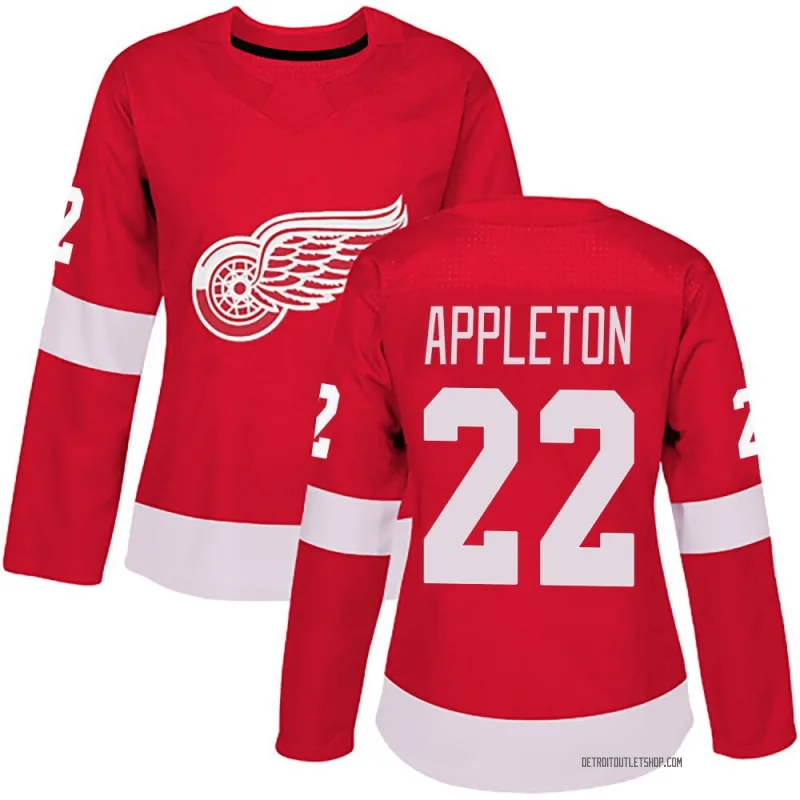 Women's Mason Appleton Detroit Red Wings Home Jersey - Red Authentic
