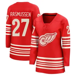 Women's Michael Rasmussen Detroit Red Wings Centennial Jersey - Red Breakaway