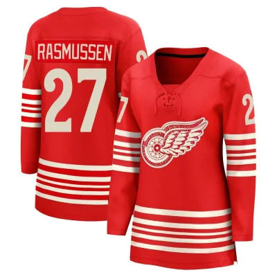 Women's Michael Rasmussen Detroit Red Wings Centennial Jersey - Red Breakaway