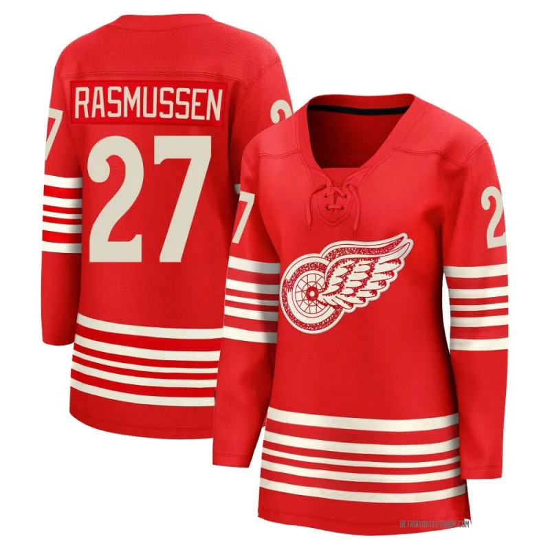 Women's Michael Rasmussen Detroit Red Wings Centennial Jersey - Red Breakaway