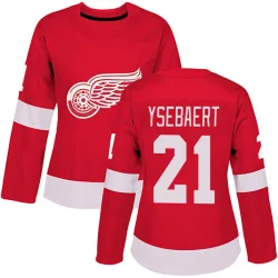 Women's Paul Ysebaert Detroit Red Wings Home Jersey - Red Authentic