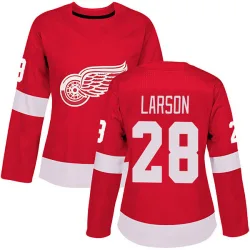 Women's Reed Larson Detroit Red Wings Home Jersey - Red Authentic