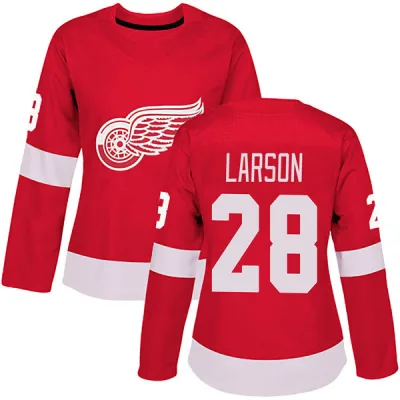 Women's Reed Larson Detroit Red Wings Home Jersey - Red Authentic