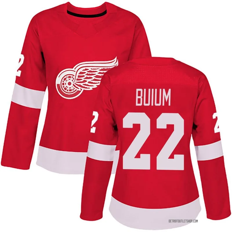 Women's Shai Buium Detroit Red Wings Home Jersey - Red Authentic