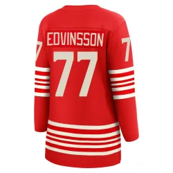 Women's Simon Edvinsson Detroit Red Wings Centennial Jersey - Red Breakaway